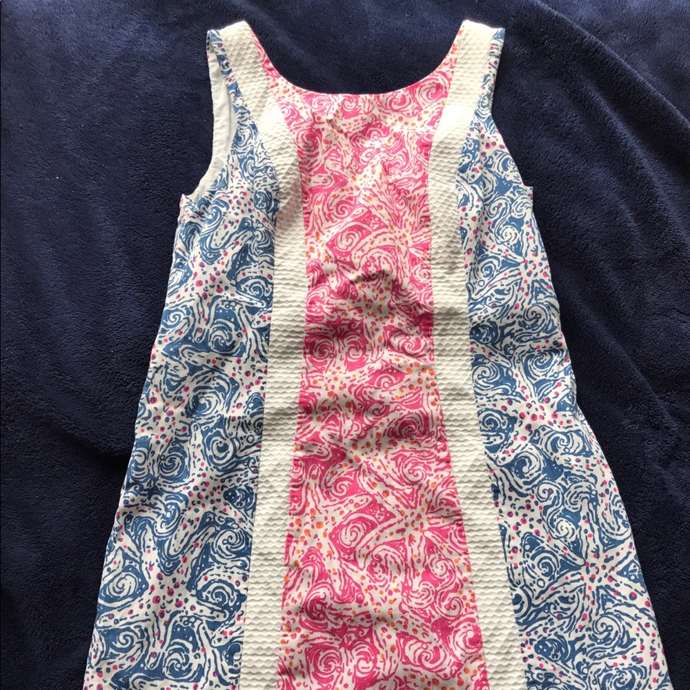 Lilly Pulitzer Pink and Blue Swirl Dress